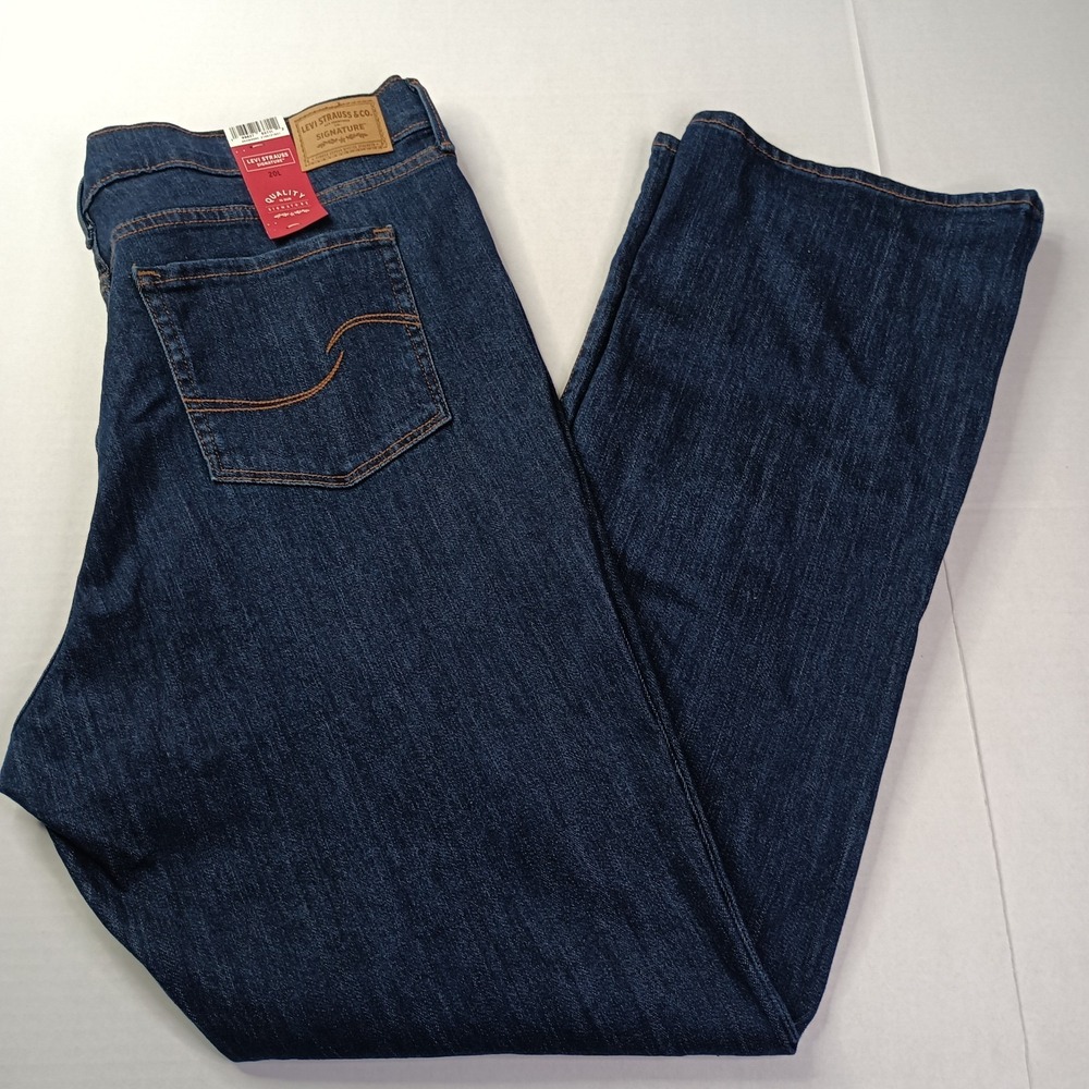 Levi Strauss Signature Mid Rise Bootcut Jeans Women's Size 20L 40x33 Blue